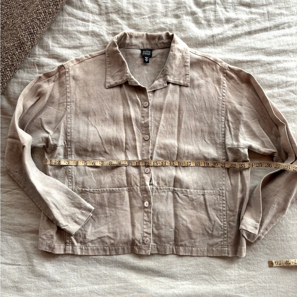 Vintage Eileen Fisher Linen Chore Coat - Picture 6 of 8